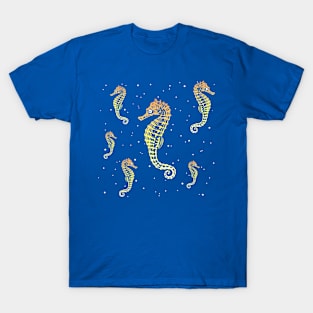 Seahorses in Space T-Shirt